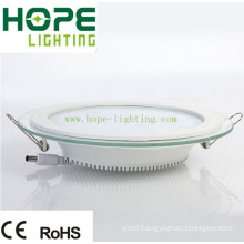 15W Round LED Panel Light with Glass